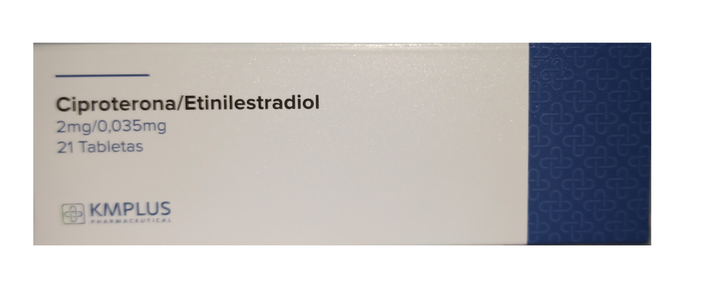 CIPROTERONA ETINILESTR 2MG 0,035MG X 21TAB KMPLUS