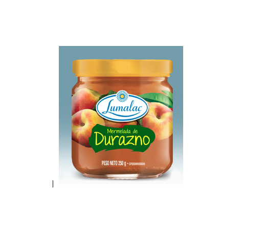 MERMELADA LUMALAC 250GR DURAZNO