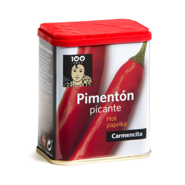 PAPRIKA PICANTE CARMENCITA 75GR LATA CUADRADA