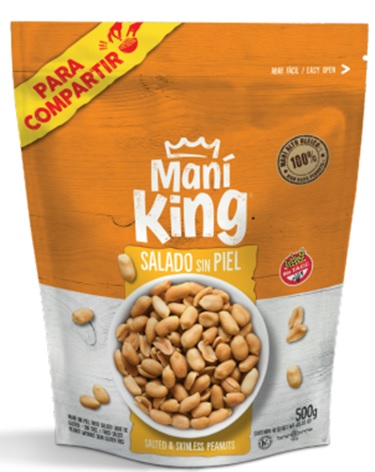 MANI KING 500GR SALADO SIN PIEL