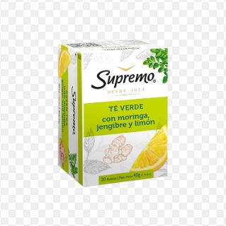 TE SUPREMO 20UND VERDE CON MORINGA, JENGIBRE Y LIMON
