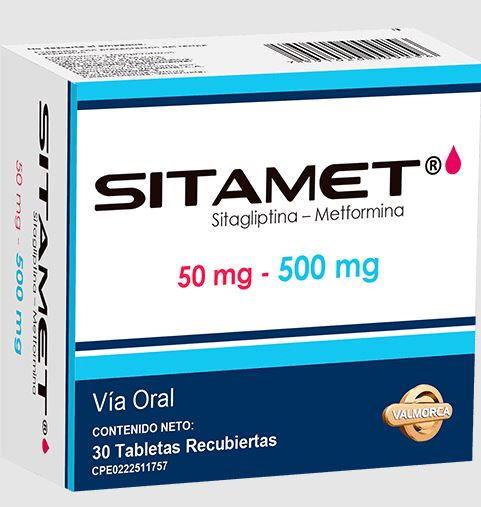 SITAMET 50MG/500MG X 30TAB VALMORCA