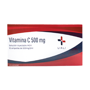 VITAMINA C 500MG/2ML X 1AMP I.V I.M LIALI