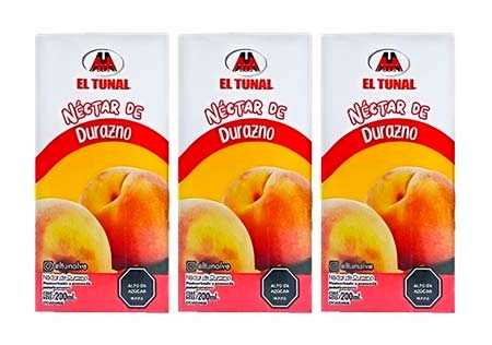 JUGO EL TUNAL 200ML DURAZNO TRIPACK