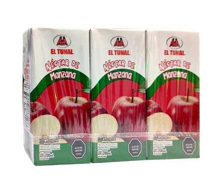 JUGO EL TUNAL 200ML MANZANA TRIPACK