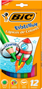 CREYONES BIC 12UND + 2 LAPICES