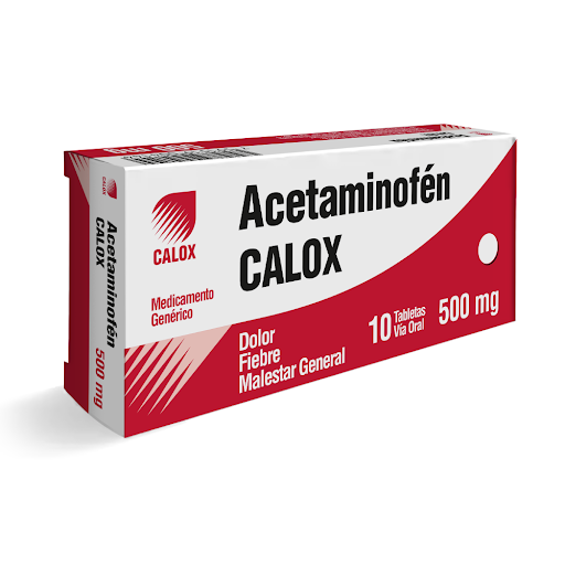 ACETAMINOFEN 500MG X 10TABL CALOX