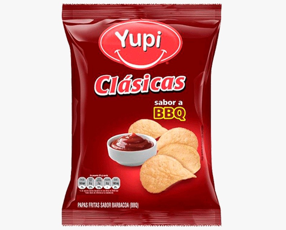PAPAS YUPI 115GR CLASICAS BBQ