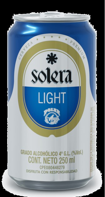 CERVEZA SOLERA 250ML LIGHT LATA