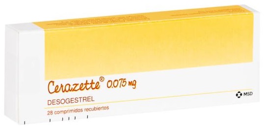 CERAZETTE 0,075MG X 28TAB DESOGESTREL MSD