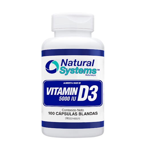 VITAMINA D3 5000UI X 100CAPS NATURAL SYSTEMS