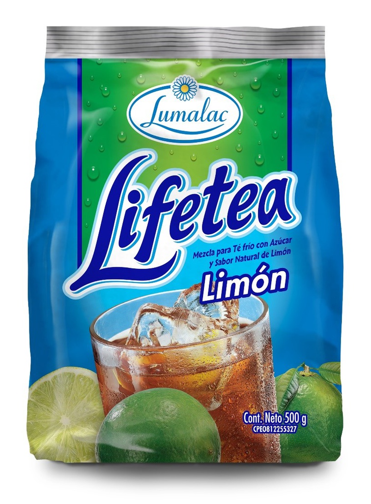 TE EN POLVO LUMALAC 500GR LIMON LIFETEA