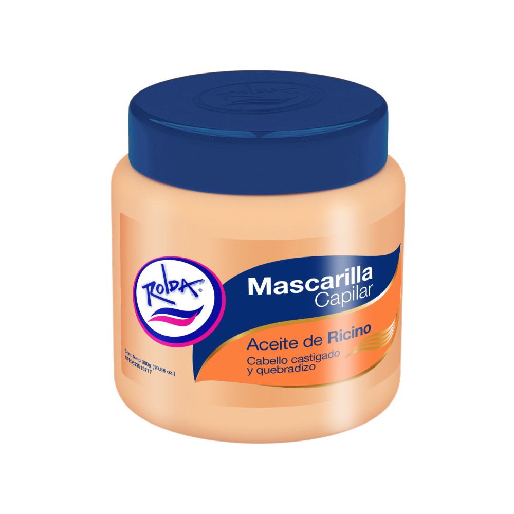 MASCARILLA CAPILAR ROLDA 300GR ACEITE RICINO