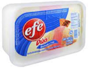 HELADO EFE 2LT DUO MANTECADO/FRESA