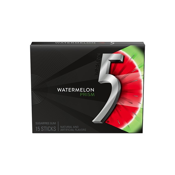CHICLE WRIGLEY FIVE 15LAMINAS SANDIA S/AZUCAR***
