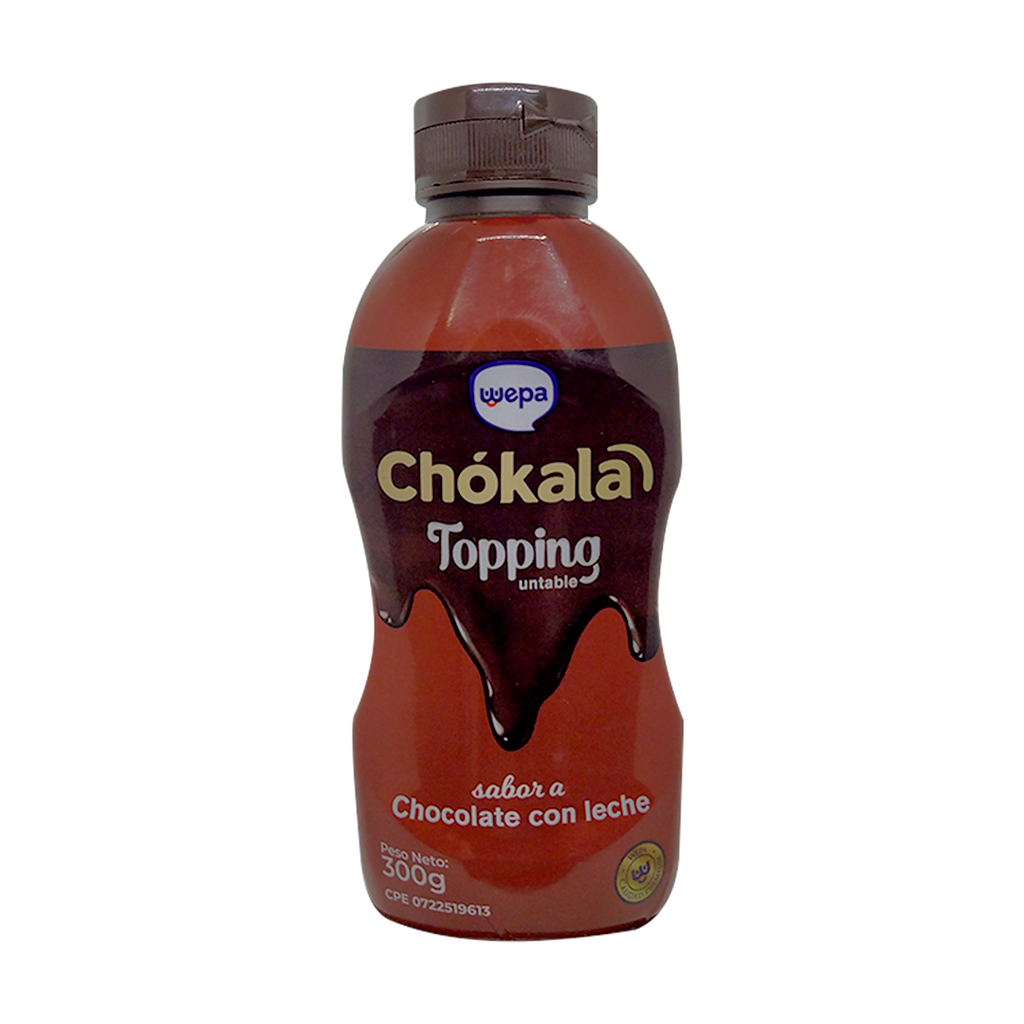 TOPPING DE CHOCOLATE WEPA 300GR C/LECHE