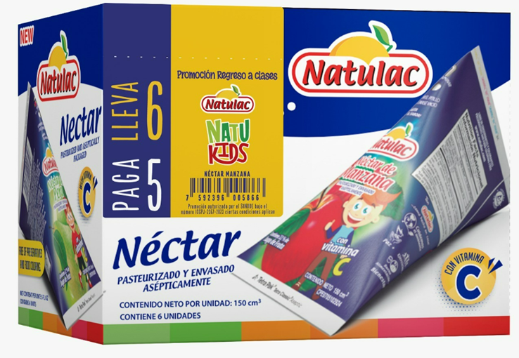 NECTAR NATULAC 150ML PERA SIXPACK