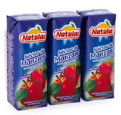 JUGO NATULAC 250ML MANZANA TRIPACK CLARIFICADO