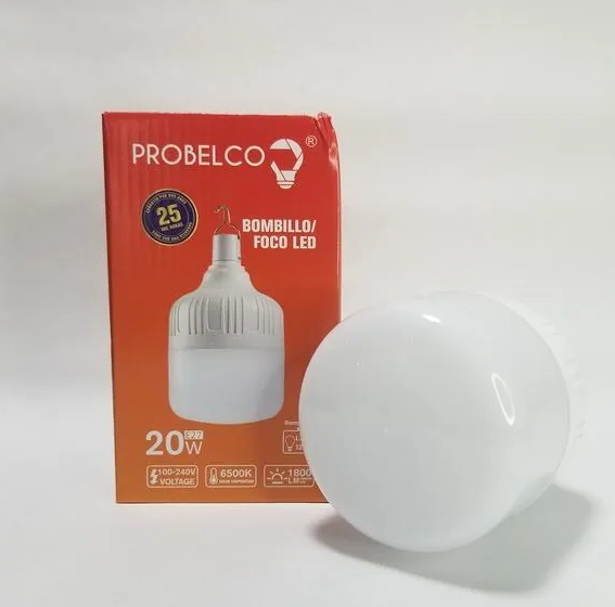 BOMBILLO LED PROBELCO RECARGABLE 20W 6500K