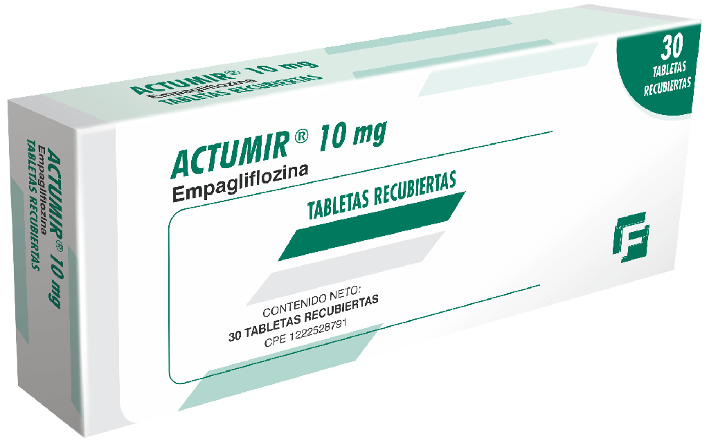 ACTUMIR EMPAGLIFLOZINA 10MG X 30TABL
