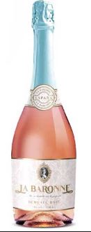 VINO ESPUMANTE LA BARONNE 0.75LT DEMI SEC ROSE