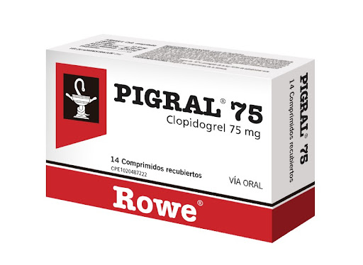 PIGRAL 75MG X 14COMP CLOPIDOGREL ROWE
