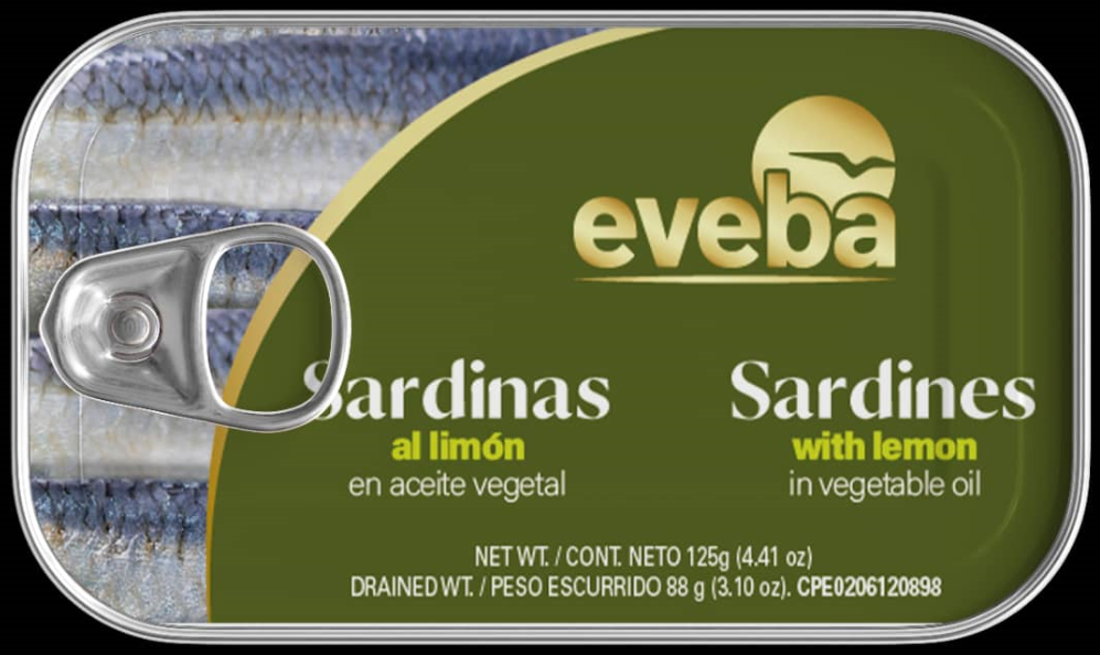 SARDINA EVEBA 125GR LIMON EN ACEITE