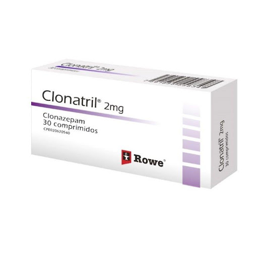 CLONATRIL 2MG X 30COMP CLONAZEPAM ROWE