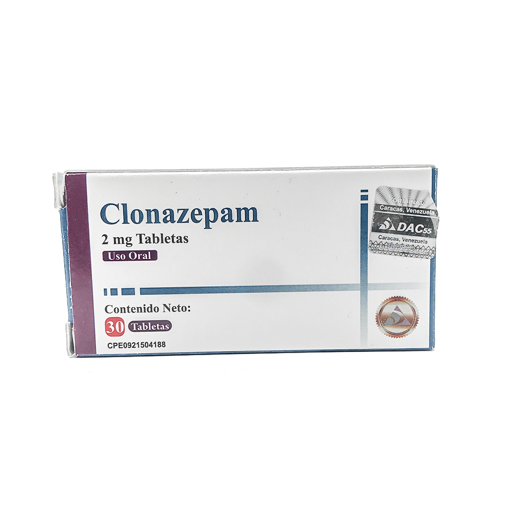 CLONAZEPAM 2MG X 30TAB DAC55