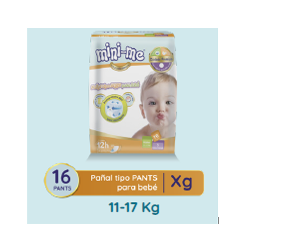 PAÑALES MINI-ME PANTS 6UND XG