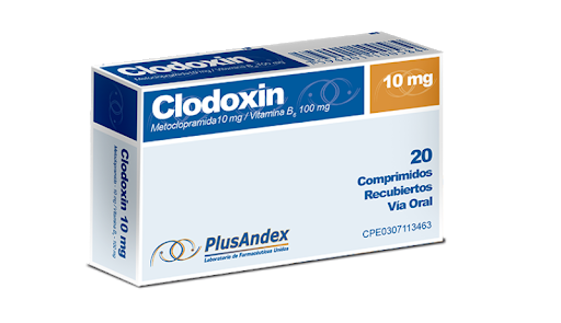 CLODOXIN 10MG X 10COMP METOCLOP VIT B PLUSANDEX