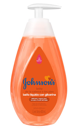 GEL DE BAÑO JOHNSONS BABY 400ML C/GLICERINA