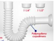 SIFON DE FREGADERO CURRUGADO