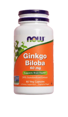 GINKGO BILOBA 60MG X 60CAPS NOW
