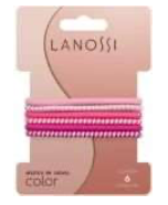 COLAS LANOSSI 6PZA DELGADAS ROSADA