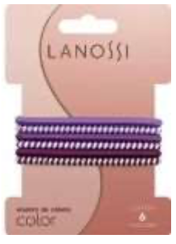 COLAS LANOSSI 6PZA DELGADA MORADA