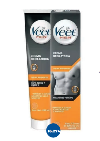 CREMA DEPILADORA VEET 200ML MEN NORMAL