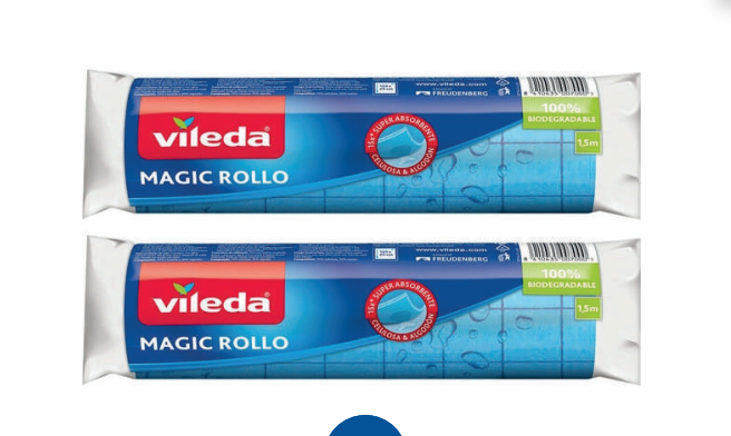 PAÑO VILEDA 40X36CM ROLLO MAGIC