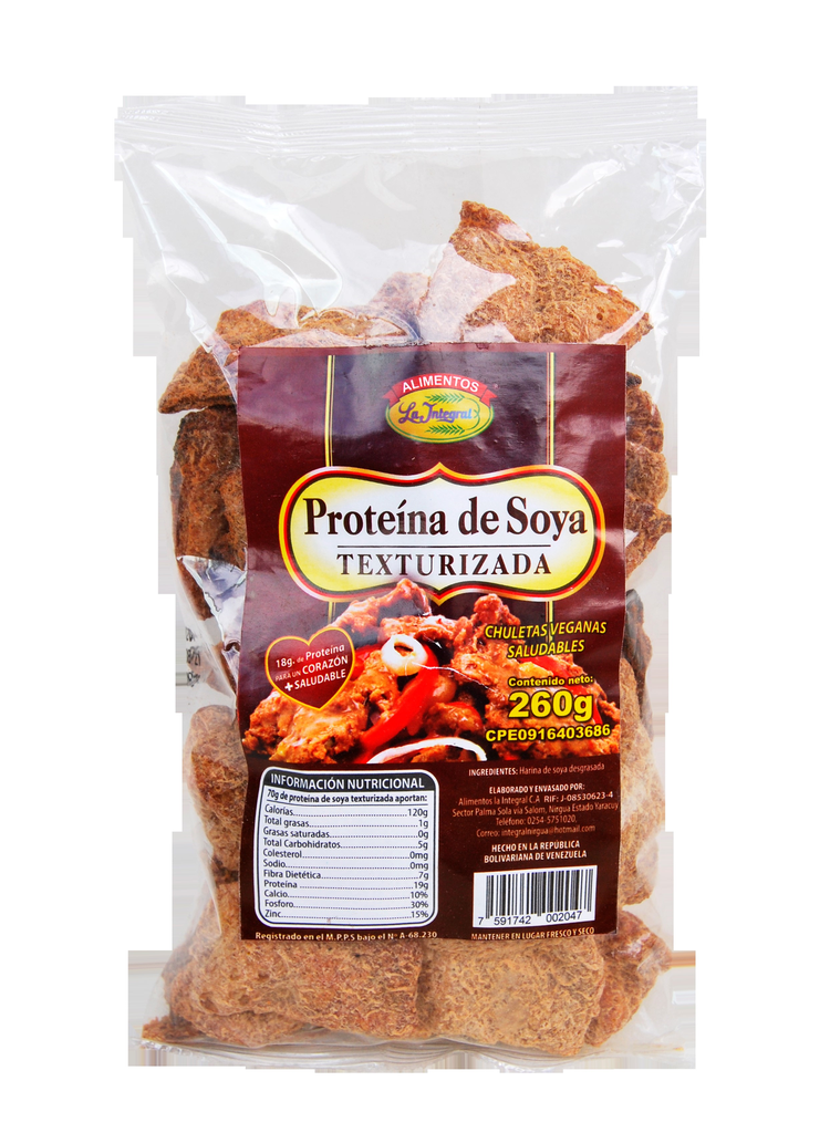 PROTEINA DE SOYA LA INTEGRAL 260GR TROCITOS