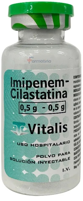 IMIPENEM CILASTATINA 0,5G X 1AMP VITALIS