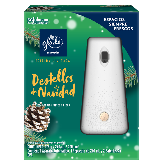 AMBIENTADOR GLADE UND AUTOM DESTELLOS NAVIDAD