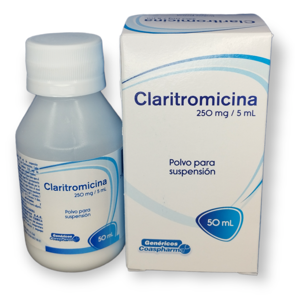CLARITROMICINA 250MG/5ML X 50ML SUSP ORAL COASPHARMA