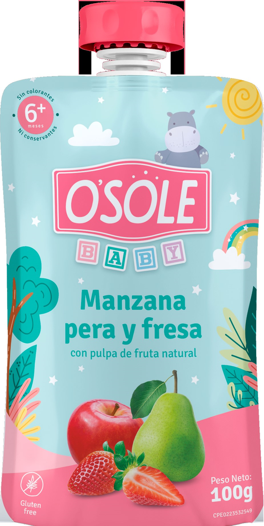 COLADO OSOLE 100GR MANZANA PERA FRESA
