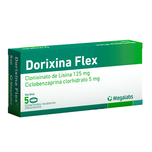 DORIXINA FLEX 125-5MG X 5COMP LISINA CICLOB MEGALABS