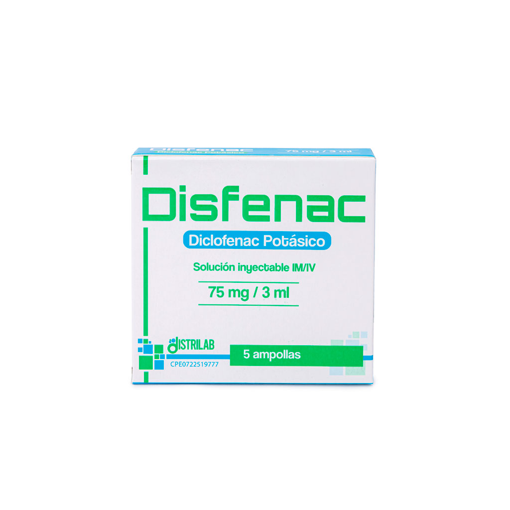 DISFENAC 75MG/3ML X 5AMP DICLOFENAC POT DISTRILAB