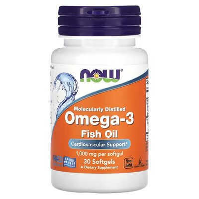 OMEGA 3 1000MG X 30CAPS NOW