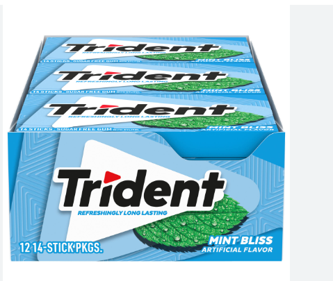 CHICLE TRIDENT X12UND MINT BLISS