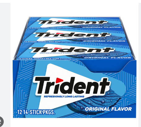 CHICLE TRIDENT X12UND SABOR ORIGINAL