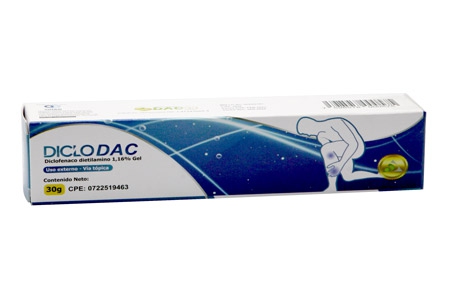 DICLODAC 1,16% X 30G GEL DICLOFENAC DAC55
