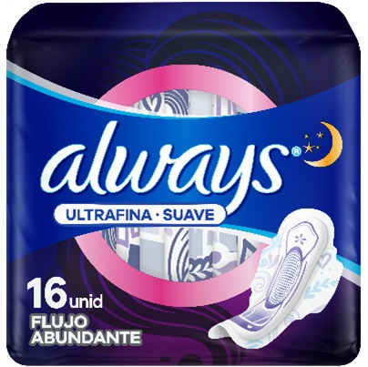 TOALLA SANIT ALWAYS 16UND ULT SUAVE NOCHE